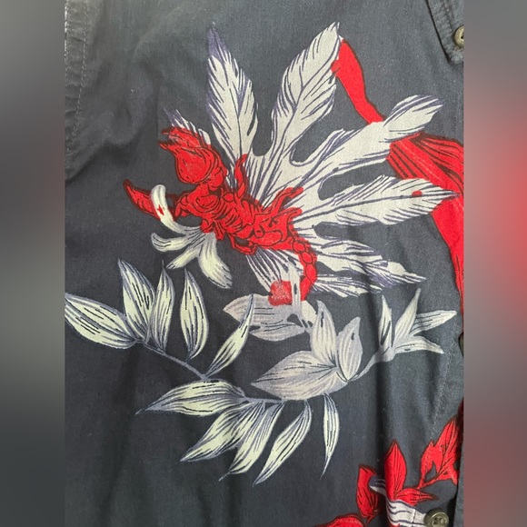 Quiksilver Button Down Shirt Men’s Medium - Picture 2 of 5